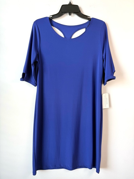Clara Sun Woo Dresses & Skirts - Clara Sun Woo Cut Out Detail Jersey Knit Dress Cobalt Blue S